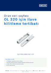 OL 320 için ilave kilitleme tertibatı Ürün veri sayfası TR