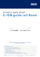 E-ISM guide rail Boxer Product data sheet EN