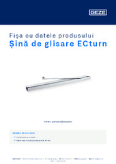 Șină de glisare ECturn Fișa cu datele produsului RO