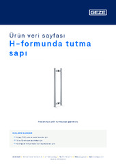 H-formunda tutma sapı Ürün veri sayfası TR