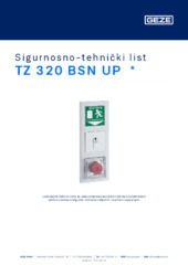 TZ 320 BSN UP  * Sigurnosno-tehnički list HR