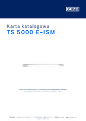 TS 5000 E-ISM Karta katalogowa PL