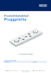 Dübelplatten Produktdatablad SV