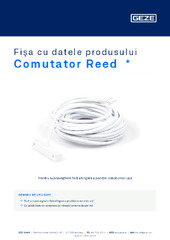 Comutator Reed  * Fișa cu datele produsului RO