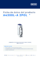 A4300L-A 2POL  * Ficha de datos del producto ES