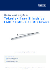 Tekerlekli ray Slimdrive EMD / EMD-F / EMD Invers Ürün veri sayfası TR