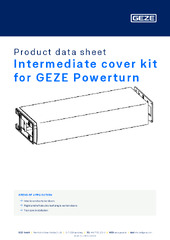 Intermediate cover kit for GEZE Powerturn Product data sheet EN