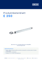 E 250 Produktdatenblatt DE