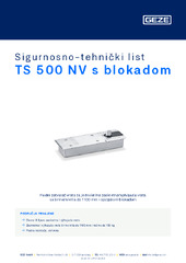 TS 500 NV s blokadom Sigurnosno-tehnički list HR