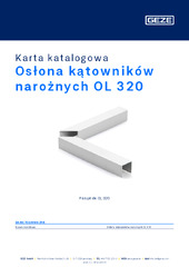 Osłona kątowników narożnych OL 320 Karta katalogowa PL