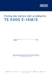 TS 5000 E-ISM/S Ficha de datos del producto ES