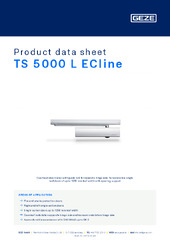TS 5000 L ECline Product data sheet EN