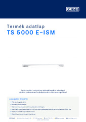 TS 5000 E-ISM Termék adatlap HU