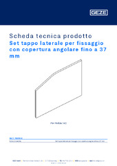 Set tappo laterale per fissaggio con copertura angolare fino a 37 mm Scheda tecnica prodotto IT