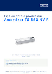 Amortizor TS 550 NV F Fișa cu datele produsului RO