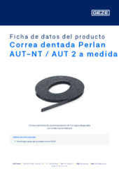 Correa dentada Perlan AUT-NT / AUT 2 a medida Ficha de datos del producto ES