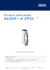 A4000--A 2POL  * Product data sheet EN