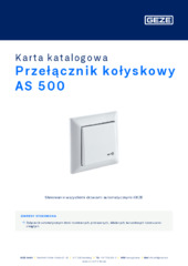 Przełącznik kołyskowy AS 500 Karta katalogowa PL
