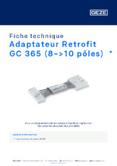 Adaptateur Retrofit GC 365 (8->10 pôles)  * Fiche technique FR