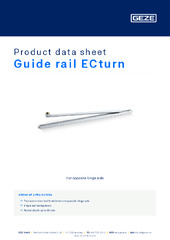 Guide rail ECturn Product data sheet EN