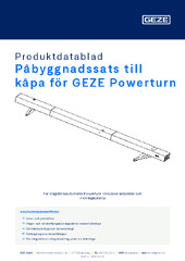 Påbyggnadssats till kåpa för GEZE Powerturn Produktdatablad SV