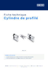 Cylindre de profilé Fiche technique FR