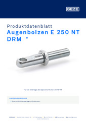 Augenbolzen E 250 NT DRM  * Produktdatenblatt DE