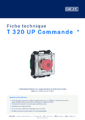 T 320 UP Commande  * Fiche technique FR