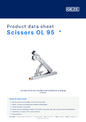 Scissors OL 95  * Product data sheet EN