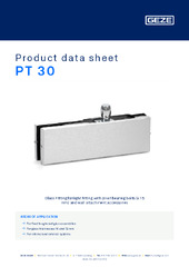 PT 30 Product data sheet EN