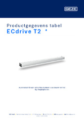 ECdrive T2  * Productgegevens tabel NL