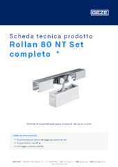 Rollan 80 NT Set completo  * Scheda tecnica prodotto IT