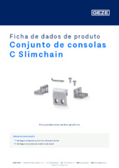 Conjunto de consolas C Slimchain Ficha de dados de produto PT