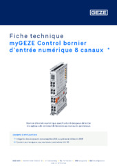 myGEZE Control bornier d’entrée numérique 8 canaux  * Fiche technique FR