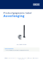 Asverlenging Productgegevens tabel NL