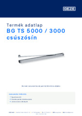 BG TS 5000 / 3000 csúszósín Termék adatlap HU