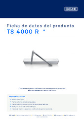 TS 4000 R  * Ficha de datos del producto ES