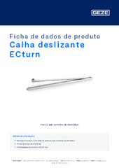 Calha deslizante ECturn Ficha de dados de produto PT
