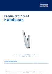 Handspak Produktdatablad SV