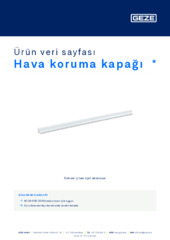 Hava koruma kapağı  * Ürün veri sayfası TR