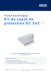 Kit de capot de protection GC 342  * Fiche technique FR