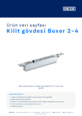 Kilit gövdesi Boxer 2-4 Ürün veri sayfası TR