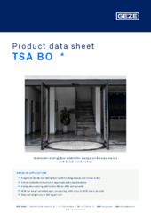 TSA BO  * Product data sheet EN