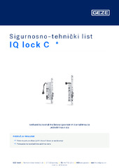IQ lock C  * Sigurnosno-tehnički list HR