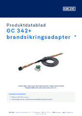GC 342+ brandsikringsadapter  * Produktdatablad DA