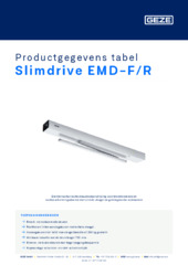 Slimdrive EMD-F/R Productgegevens tabel NL