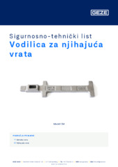 Vodilica za njihajuća vrata Sigurnosno-tehnički list HR