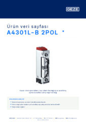 A4301L-B 2POL  * Ürün veri sayfası TR
