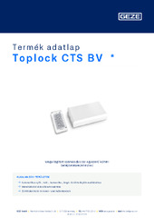 Toplock CTS BV  * Termék adatlap HU