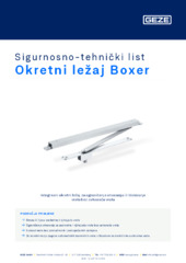 Okretni ležaj Boxer Sigurnosno-tehnički list HR